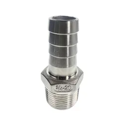 BSP Male Straight Hose Barb Joint Pipe Connection 304 Stainless Steel Connector Fittings