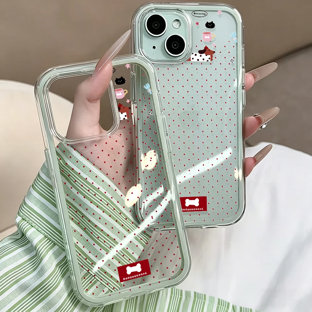 Niedliche Polka-Dot-Cartoon-Handyhülle für Samsung Galaxy S26 Ultra S25 S24 Edge S22 S23 Plus FE A57 A54 A55 A16 A35 A36 A37 5G Cover – Detail 5