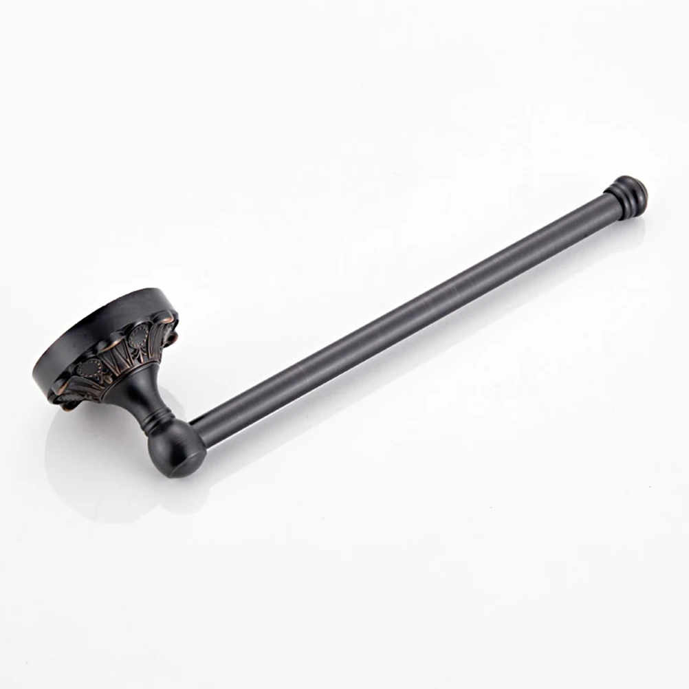 

Вешалка для полотенец 29 см, твердый медный держатель для ванной комнаты, сверхмощный, устойчивый к ржавчине, элегантный дизайн, современный стиль, ретро-стиль, универсальное использование, одинарный