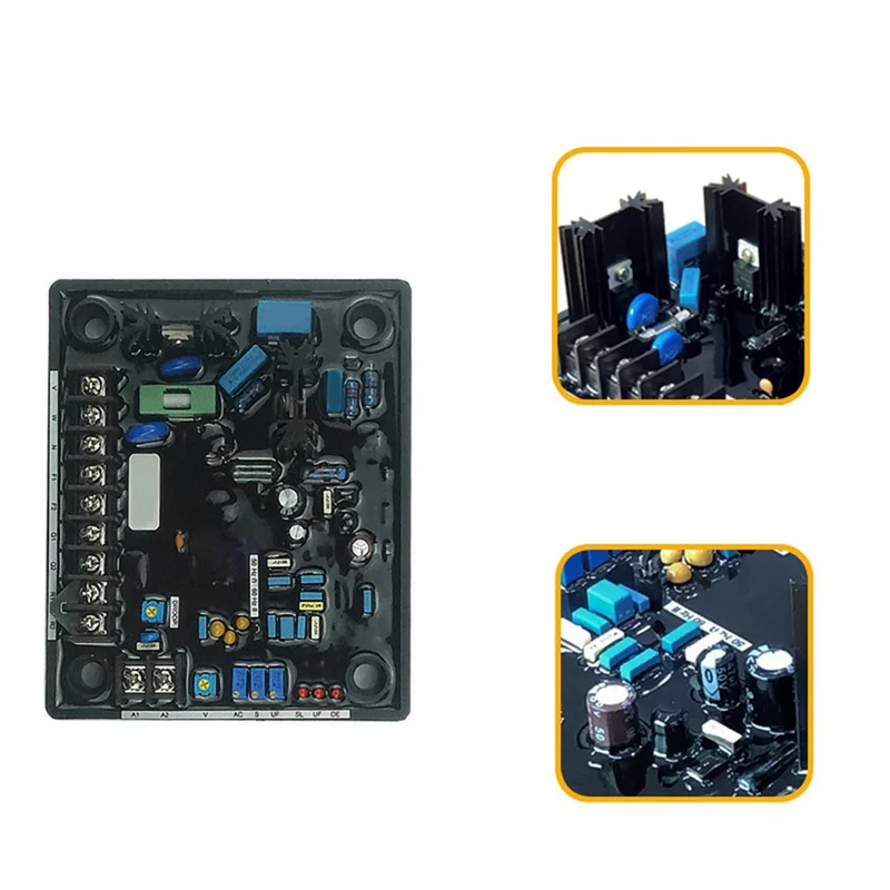 

-A96Z 1Set Generator Regulator Regulator Board AVR Excitation Voltage Regulator Board Module Black-Blue