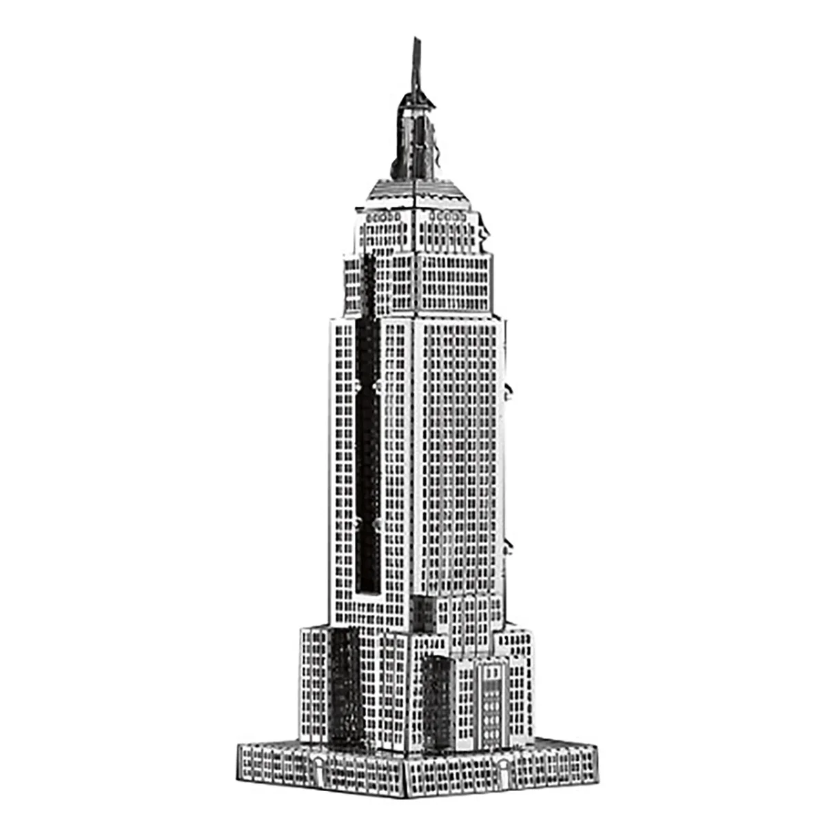 Empire State Building zestawy modeli 3D Puzzle metalowe DIY wycinane laserowo Puzzle wyrzynarka zabawkowa dla dzieci