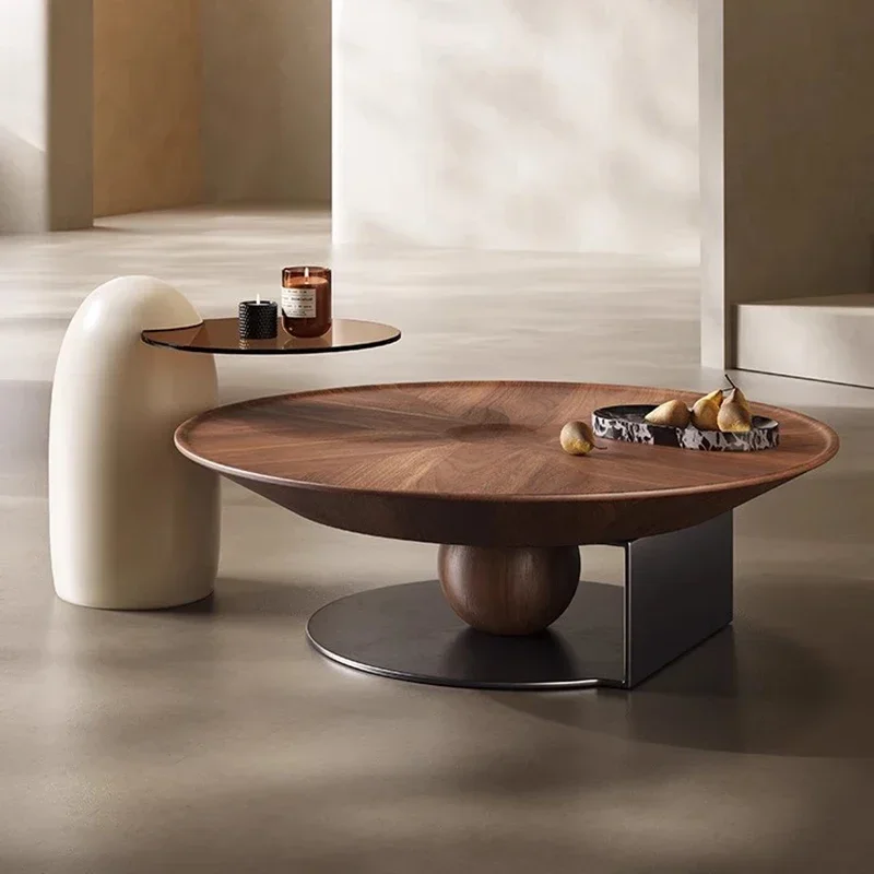 

Italian Luxury Coffee Tables Japanese Wabi-sabi Designers Round Coffee Tables Villa Living Room Home Furniture Couchtisch FYCT