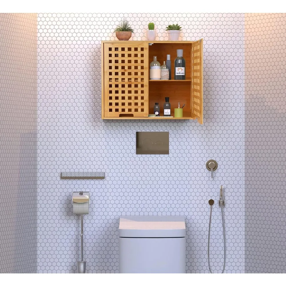 

Bathroom Wall Cabinet Wall Mounted Organizer, Medicine Cabinet, Over The Toilet Storage， Wall Storage for Bathroom Kitchen