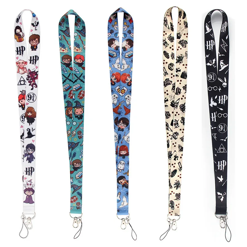 20 Stil niedlichen Schlüssel bund Harry Potter Lanyard ID-Karte Zubehör Anime Produkte Zubehör Dekoration Hogwarts Jungen Mädchen Geschenke