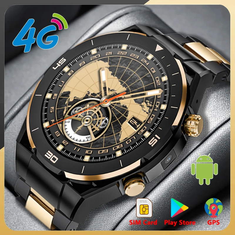 4G Network SIM Card Android Smart Watch, 1.54 inch Smartwatch, Google Play, Camera, Call, GPS, Wifi, Support Download APP