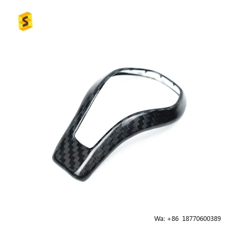 

Real Carbon Fiber Carbon Fiber Interior Accessories Car Gear Shift Knob Panel Cover for Infiniti Q50 3k Carbon Fiber Sticker