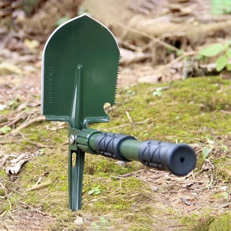 Mini Sapper Shovel Foldable Detachable Garden Shovels Outdoors Camping Multifunctional Hoe Thickened Gardening Steel Hand Spade