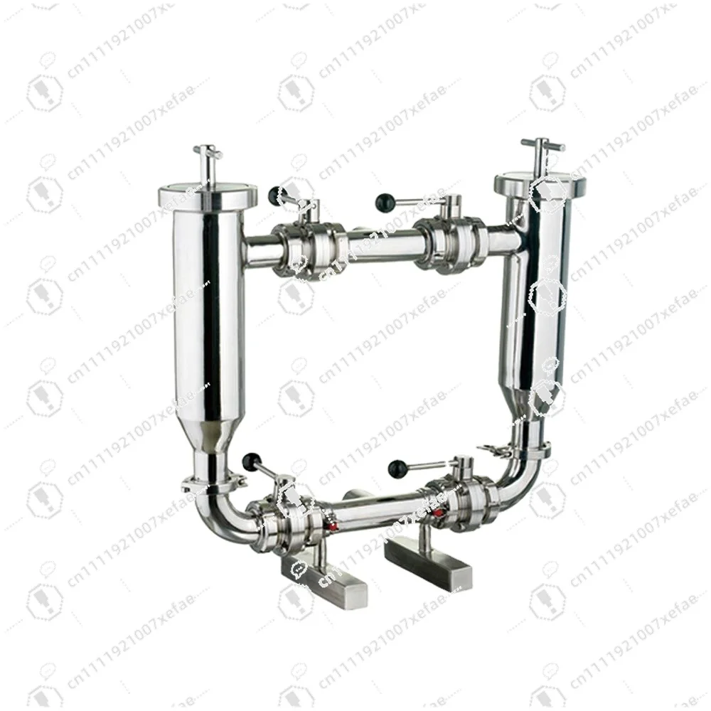 Food grade water treatment sanitary angle compound filter