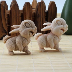 Bunny Silicone Soap Mold DIY Cute Rabbit Candle Cake Chocolate Mould Handmade Candle Making Supplies