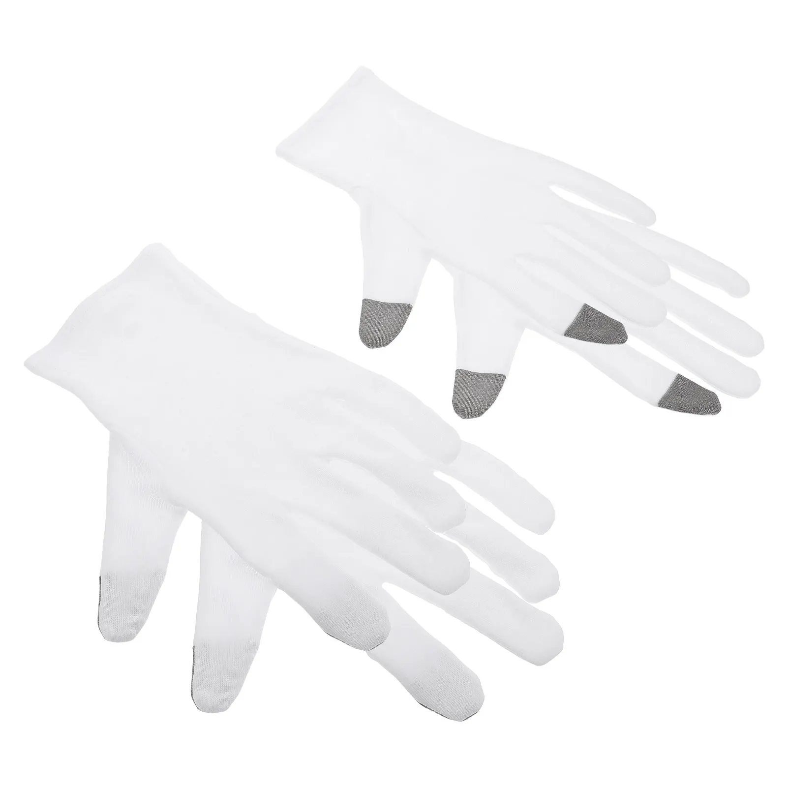 

2 пары хлопковых увлажняющих перчаток для сна, для сухой кожи рук, с функцией сенсорного управления, со встроенным лосьоном