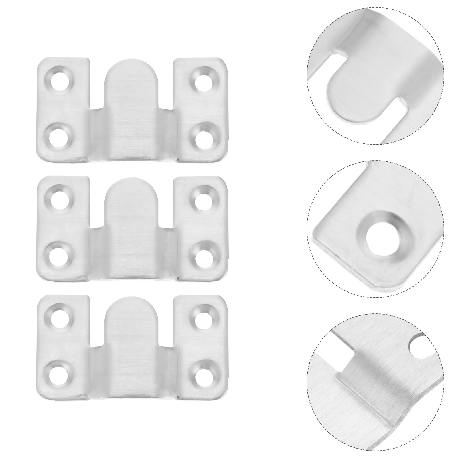 12 Pcs Circle Hooks Buckle Metal Z Clip Mirror Flush Mount Bracket Headboard Wall Mounting Brackets