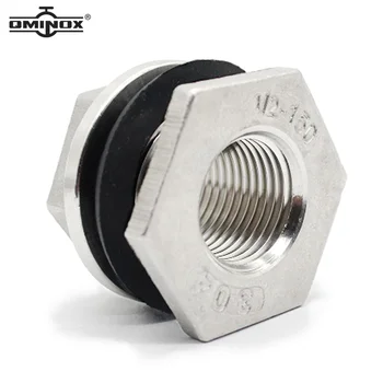 Gwint żeński BSP grodziowy SS304 złącze zbiornika wody DN15-DN50 adapter ze stali nierdzewnej SS304 Homebrew
