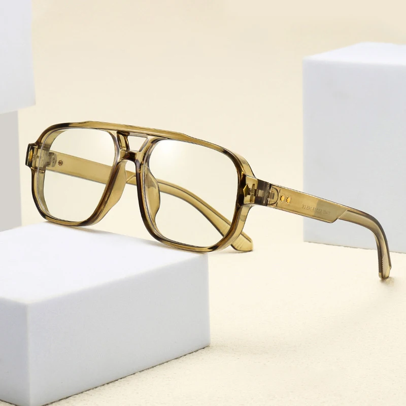Square Frame Eyeglasses, Trendy Vision Glasses