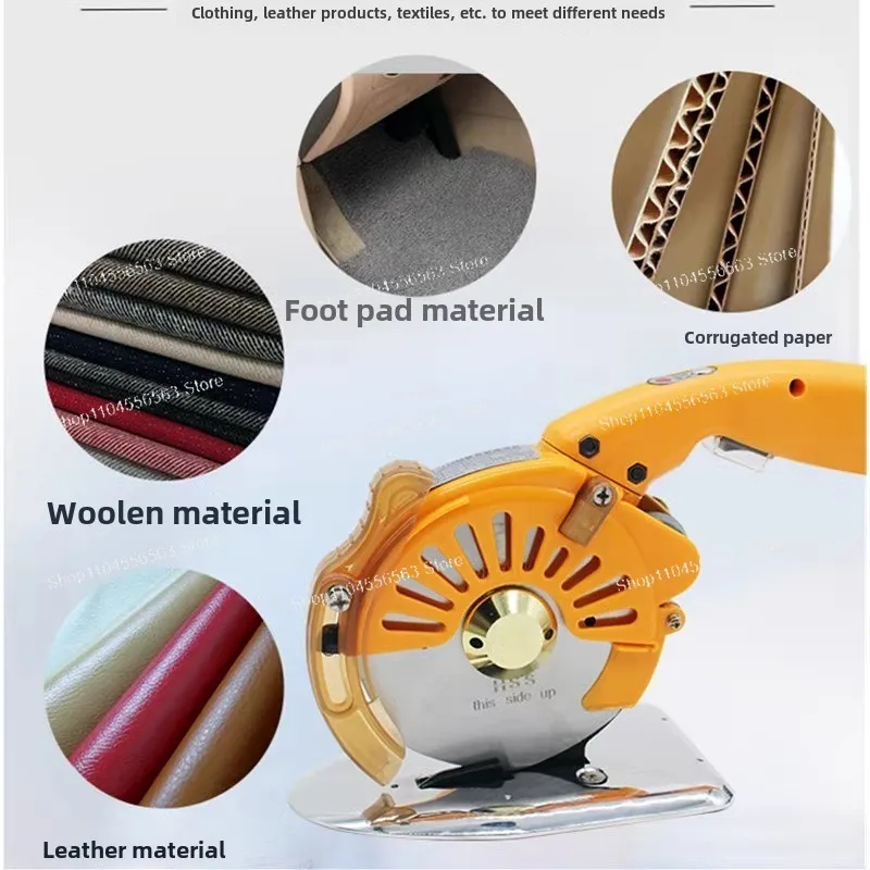 Servo direct drive electric round knife cutting machine, cloth cutting machine, brushless adjustable speed push cutting machine