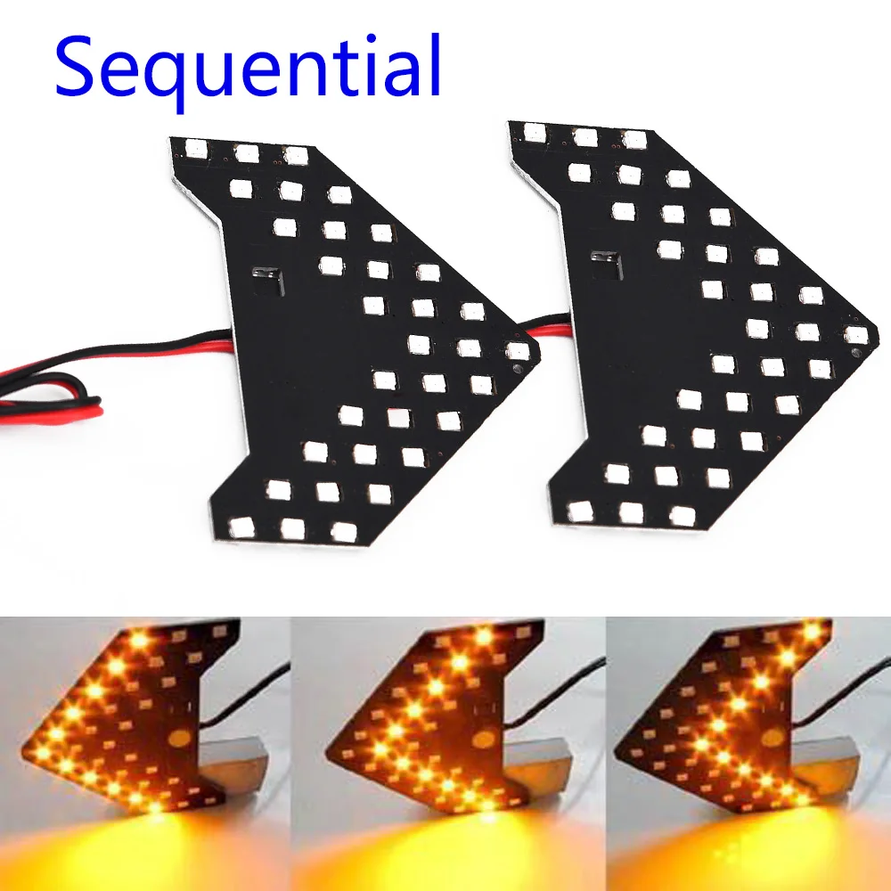 Ultra Long Lifespan Fashion Arrows Panel Car Side Mirror New 33SMD LED Low Consumption High Bright Turn Signal Light 12V