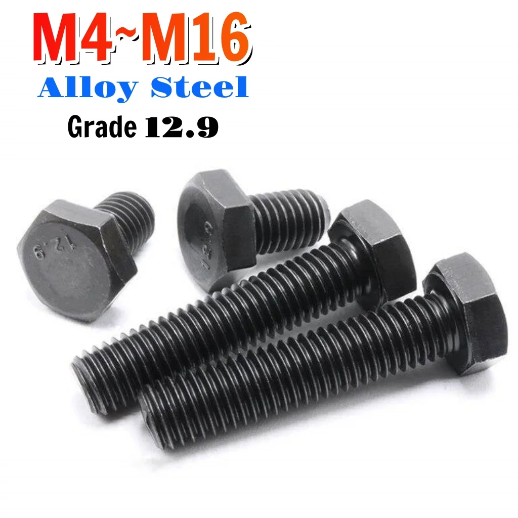 

Beicai Black Grade 12.9 Steel External Hexagon Screw M4 M5 M6 M8 M10 M12 M14m16 Outside Hex Bolt Full Thread Hex Bolts