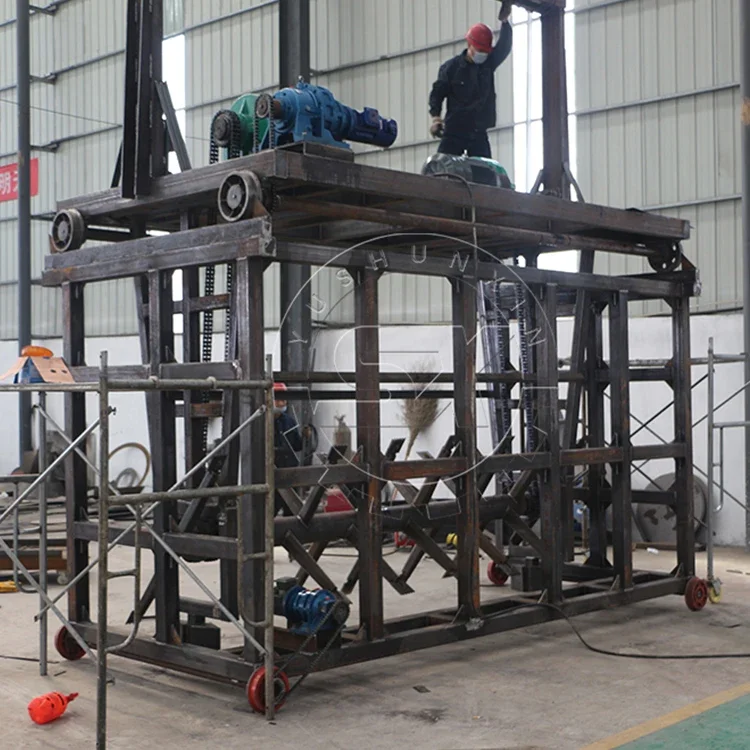 Bio-organic Fertilizer Pile-turning Machine or Compost Agitator for Aerobic Fermentation