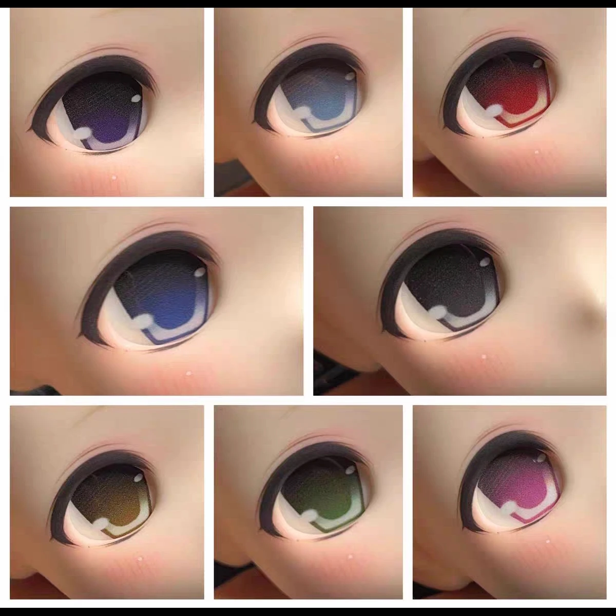 

New Anime Doll Eyeball Plastic Eyes For Toys OB11 1/6 1/8 1/12 1/4 1/3 BJD Doll Accessories DIY Handmade Eyeball Gifts