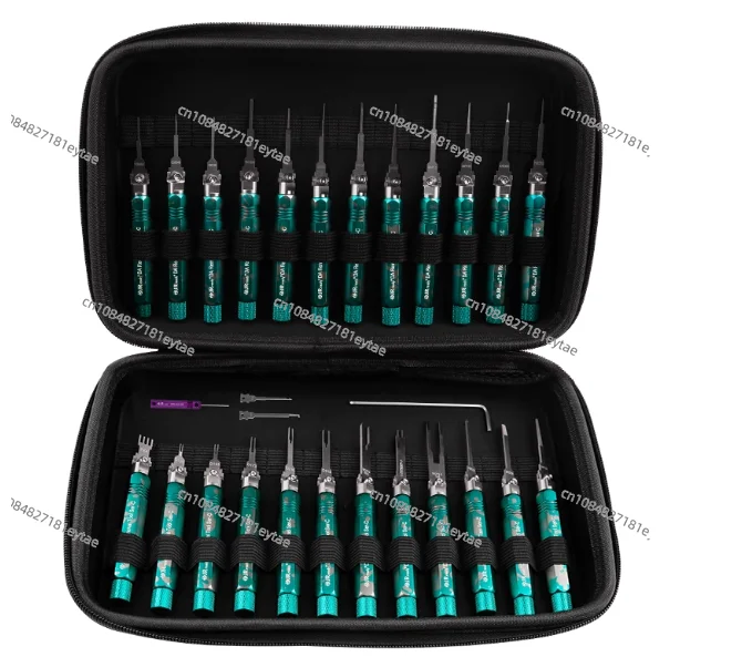 

Automotive wiring harness terminal needle withdrawal device set 27 pieces Push needle pick needle maintenance Aviation plug