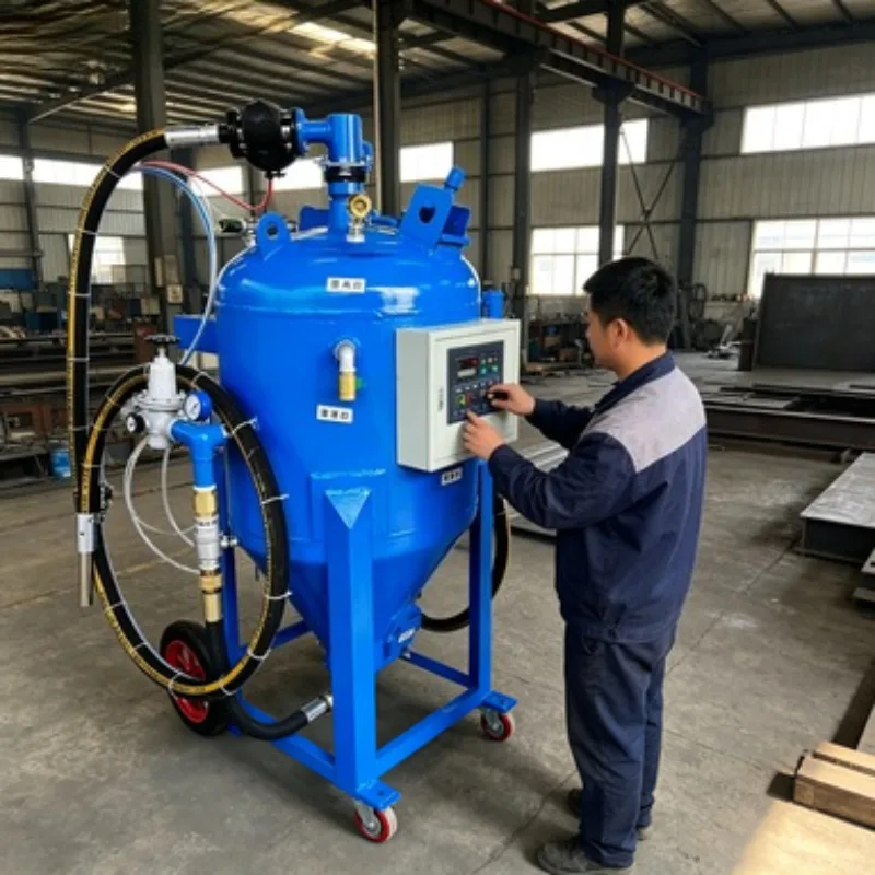 Durable Cabinet Manual Sand Blasting Machine Mobile Wet Dust Less Sand Blaster Sandblasting Machine Metal Sandblaste