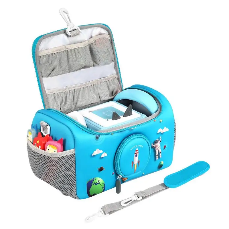 صدمات مقاوم للماء الصوف سستة صندوق تخزين المحمولة طفل الذكية المتكلم حامي حقيبة ل Toniebox اللعب جرو كاتب مجموعة