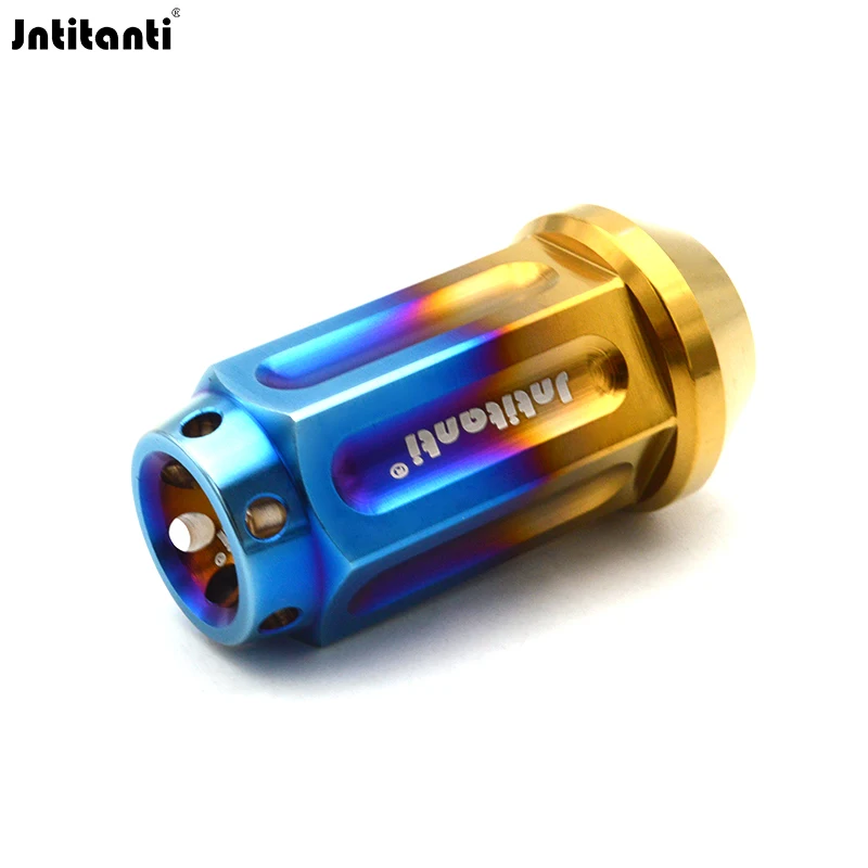 

Jntitanti Closed End Cone Seat Grooves Hex Gr.5 Titanium Lug Nut M14x1.5 for Land Rover Tesla Xiaomi