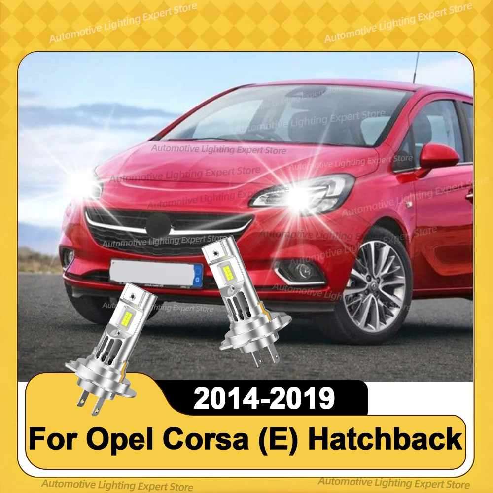 

Светодиодные фары Canbus, автомобильные фары с вентилятором, супер яркие для Opel Corsa E Hatchback 2014, 2015, 2016, 2017, 2018, 2019