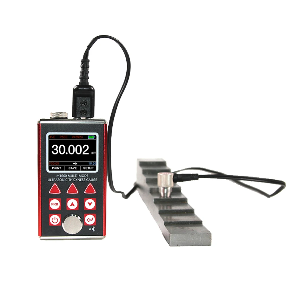 MT660 Muti-mode Ultrasonic Thickness Gauge Thickness Gauge Price Ultrasonic Thickness Measurement Tester Gauge