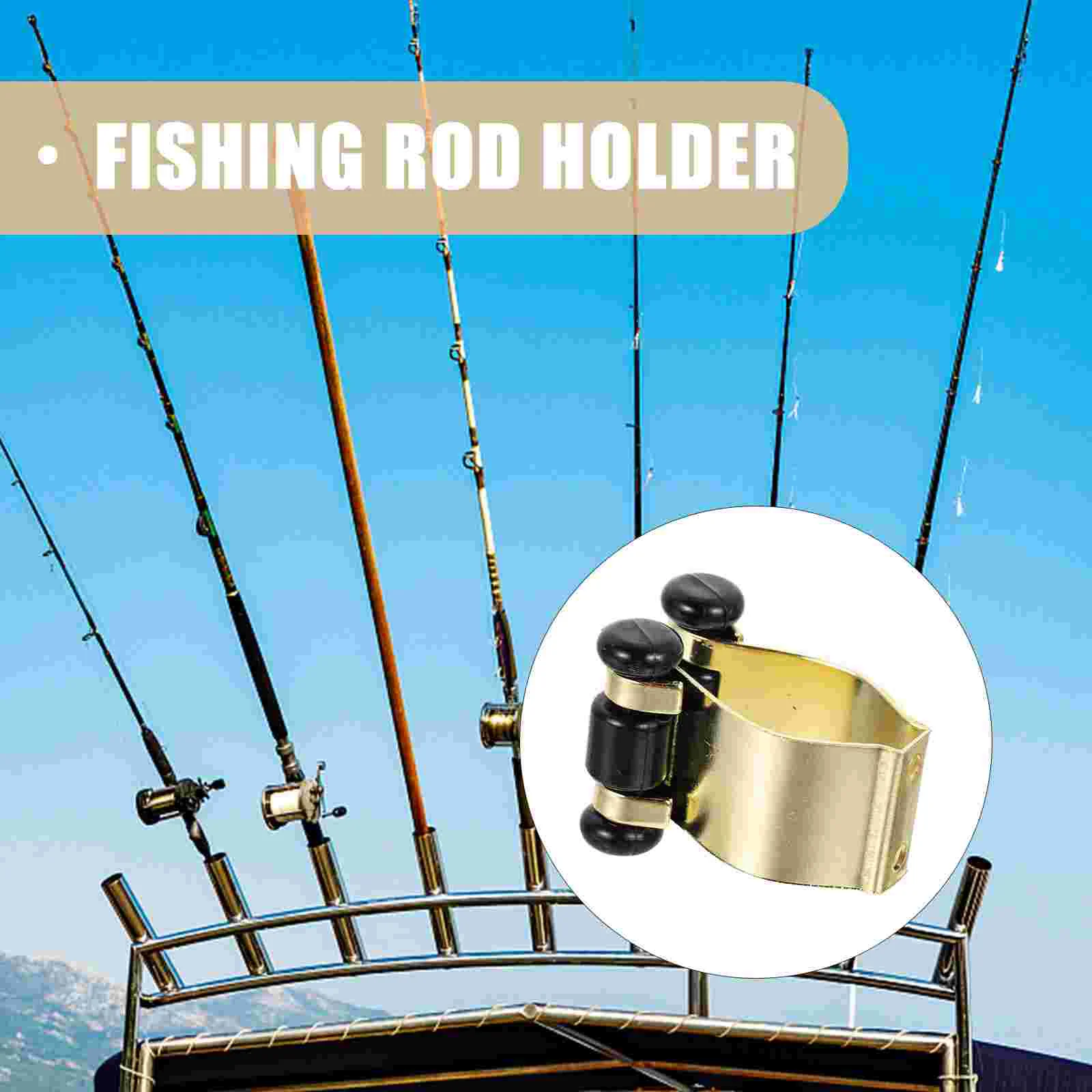 Pesca Rod Clip Holder Strip, Plástico Mount Club Bar Clamp, Alto-falantes, 4x28x21cm, 12 Pcs