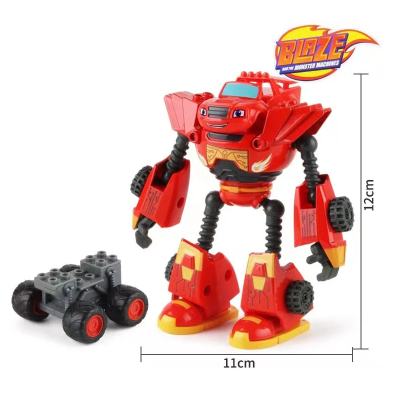 Hot Blaze Monster Machines Cartoon Plastic Alloy Deformed Car Sell Model Action Figures Toys Child Birthday Gifts