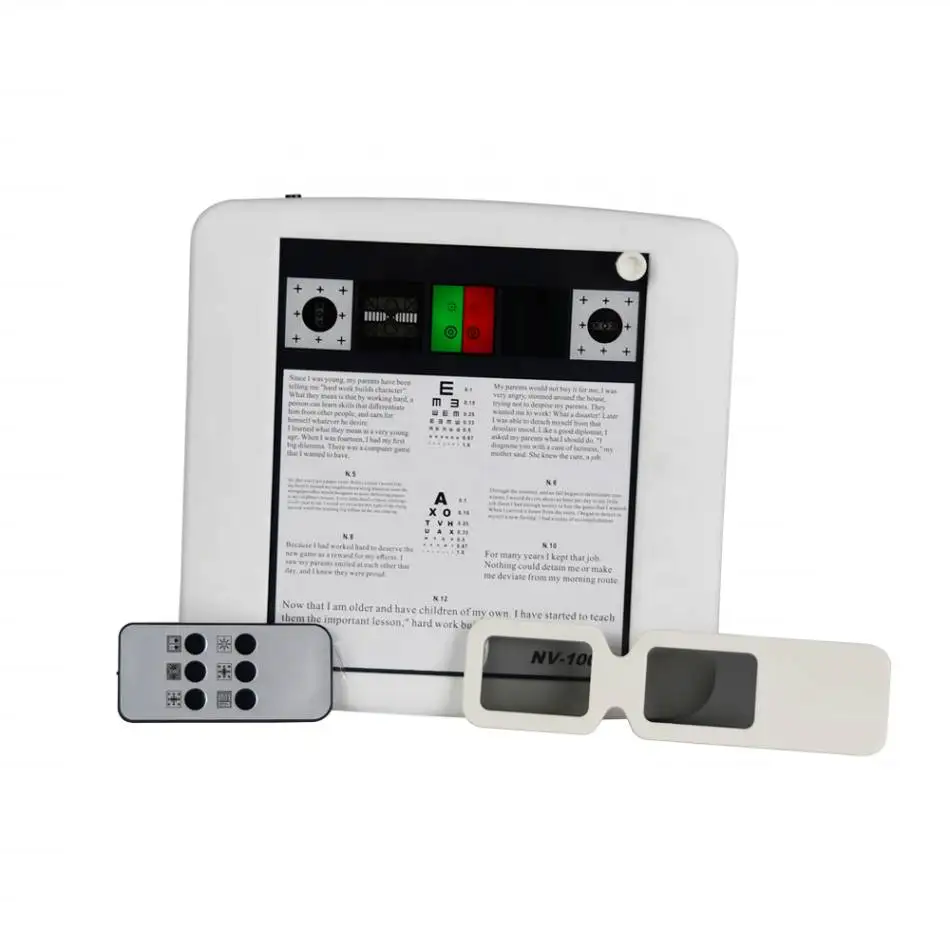 Optical Use Multifunctional Acurity Chart Near Visual Chart Optotypes Eye Care Vision Tester Examination Ophthalmic Equipment