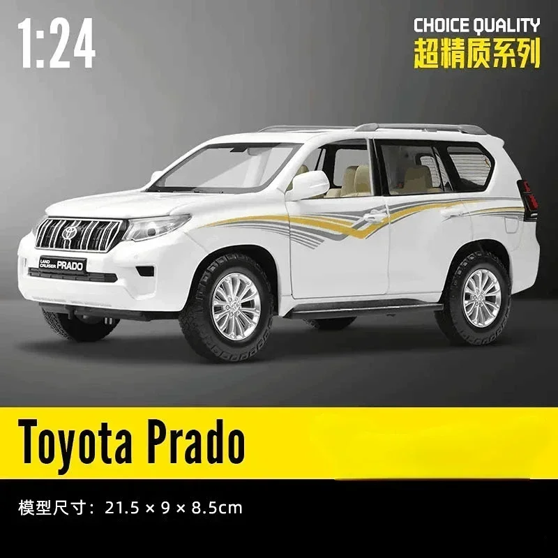 CCA1:24 Toyota Land Cruiser Prado High Simulation Diecast Car Metal Alloy Model Car Children\'s toys collection gifts