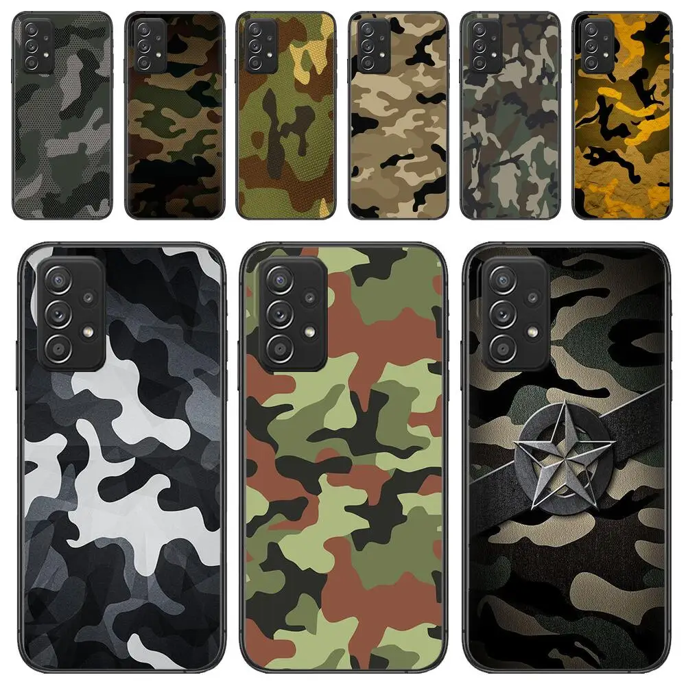 

Camouflage Man Phone Cover For Samsung Galaxy A51 A50 A52 5G A20E A60 A20S A71 A40 A40S A90 A70 A32 A30 A70 A21S Phone Case