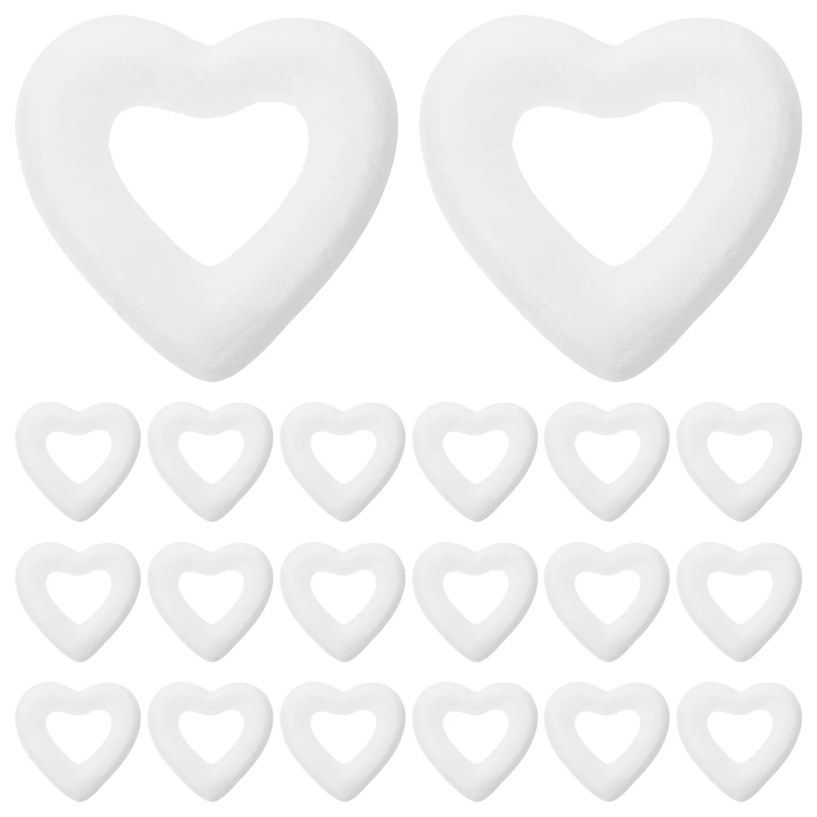 48pcs Hollow Love Heart DIY Craft Heart Model Ornament for Valentine's Day (6cm Hollow Heart) party heart