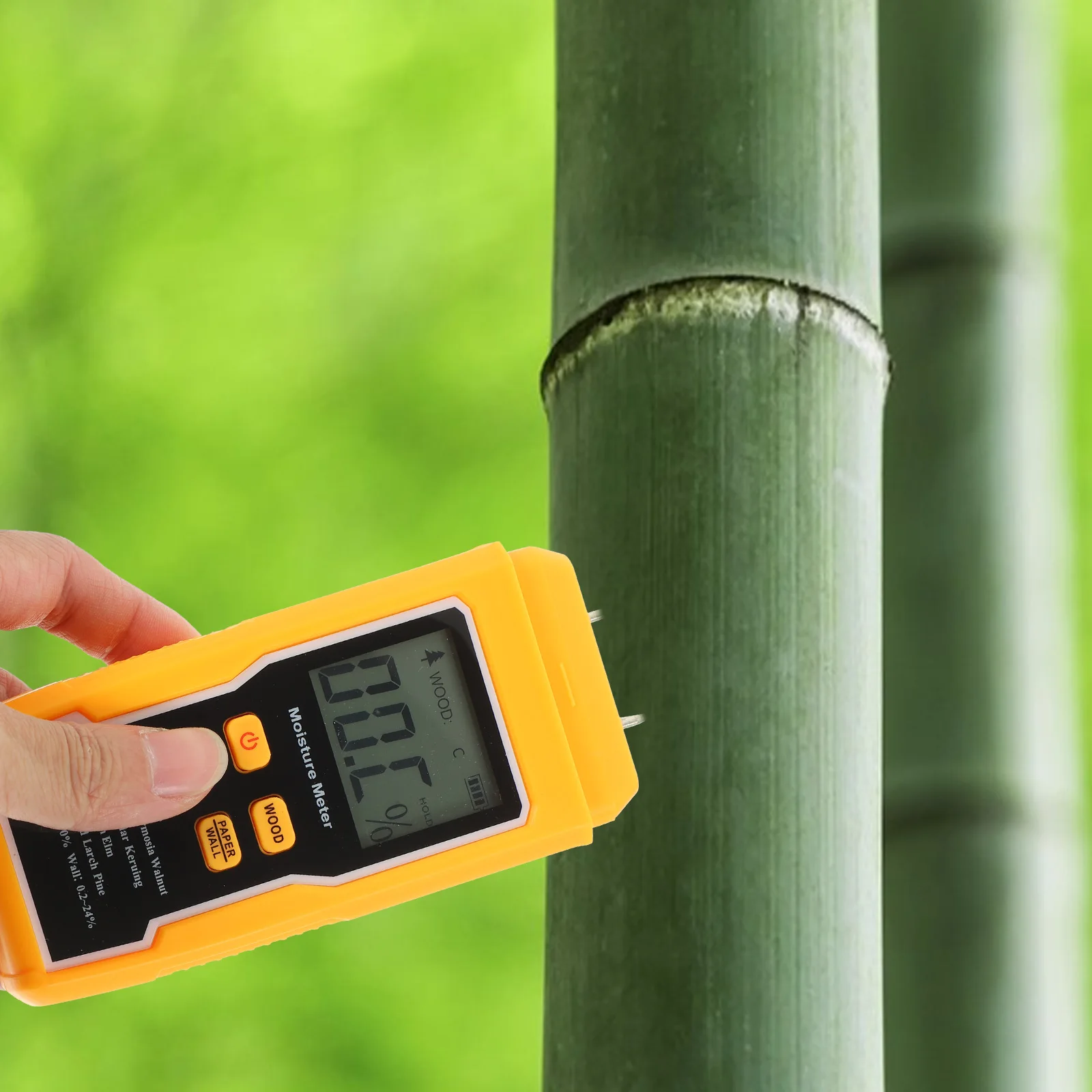 

Wood Moisture Meter for Walls Drywall Paper Lumber Firewood Tester High Precision LCD Display Data Retention Compact Structure