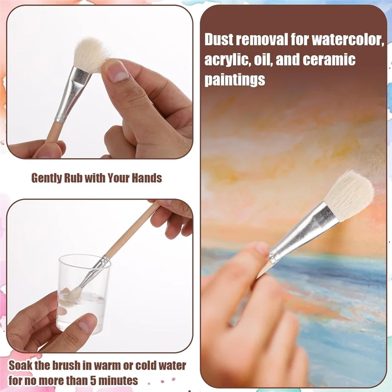

OFSS-Art Paintbrush Set, 11Pcs Wooden Acrylic Paint Brushes Brushes Set For Painting Students Enthusiast