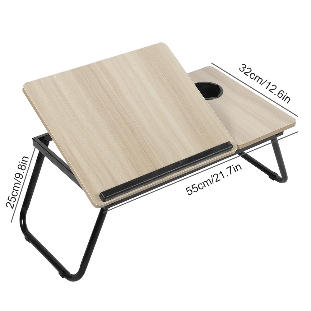 Verstelbare laptopbureaustandaard Draagbare opvouwbare luie tafel Ergonomische lapdesk voor tv Bedbank PC Notebooktafel Bureaustandaard