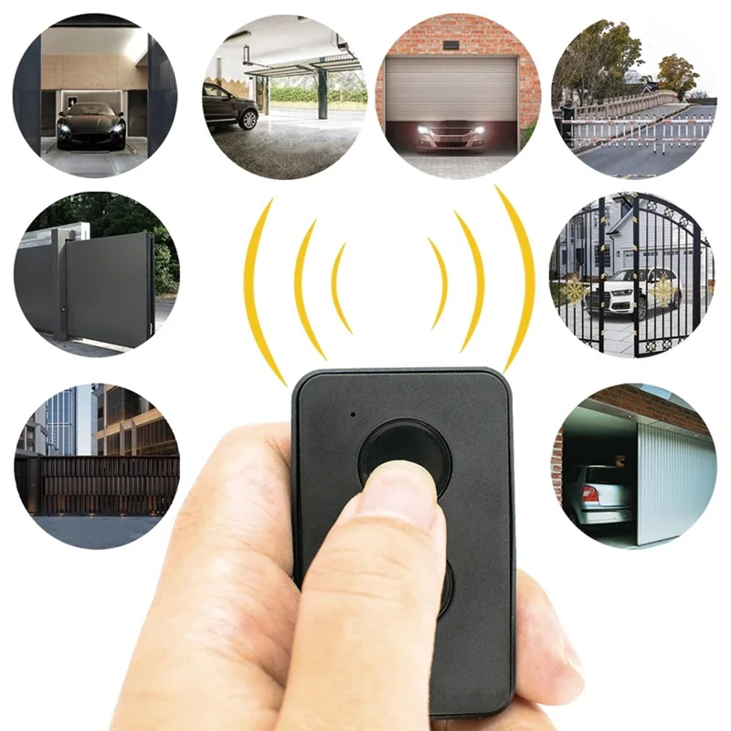 

A47F-10Pcs For DOORHAN 2 Transmitter Remote Control Keychain For Gates, 433Mhz Universal Barrier Remote