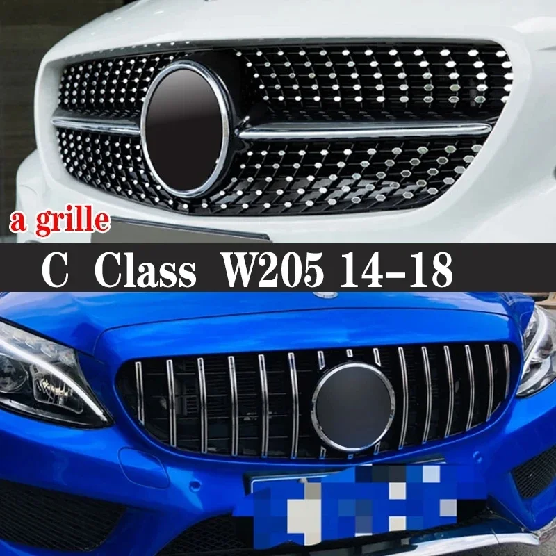 

Решетка для переднего бампера Mercedes Benz C Class W205 C260 C200 C180 GT 2014-2018, автомобильные аксессуары