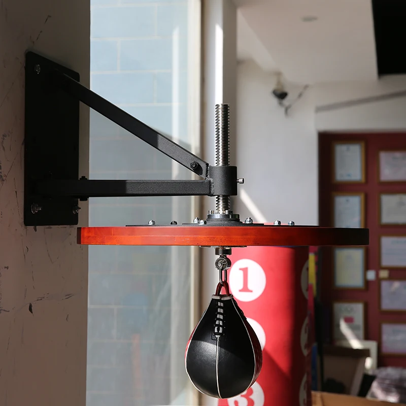 Adult Training Leather Speed Ball Board Rack Set Reaction Target Pear Ball Rack Punching & Speed Balls for Boxing Trainer