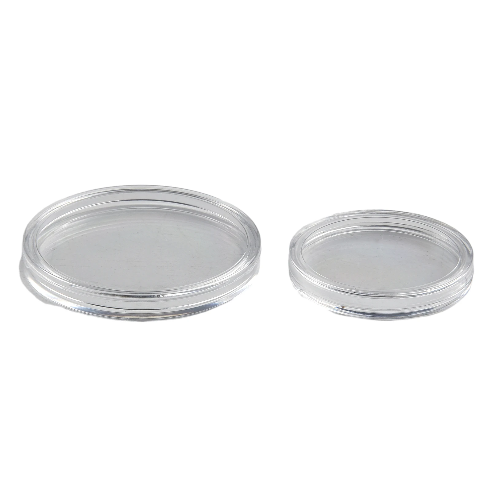 Safe Coin Case Holder  10Pcs Transparent Round Storage Case  Suitable for Coins Collection  Ensures Years of Preservation