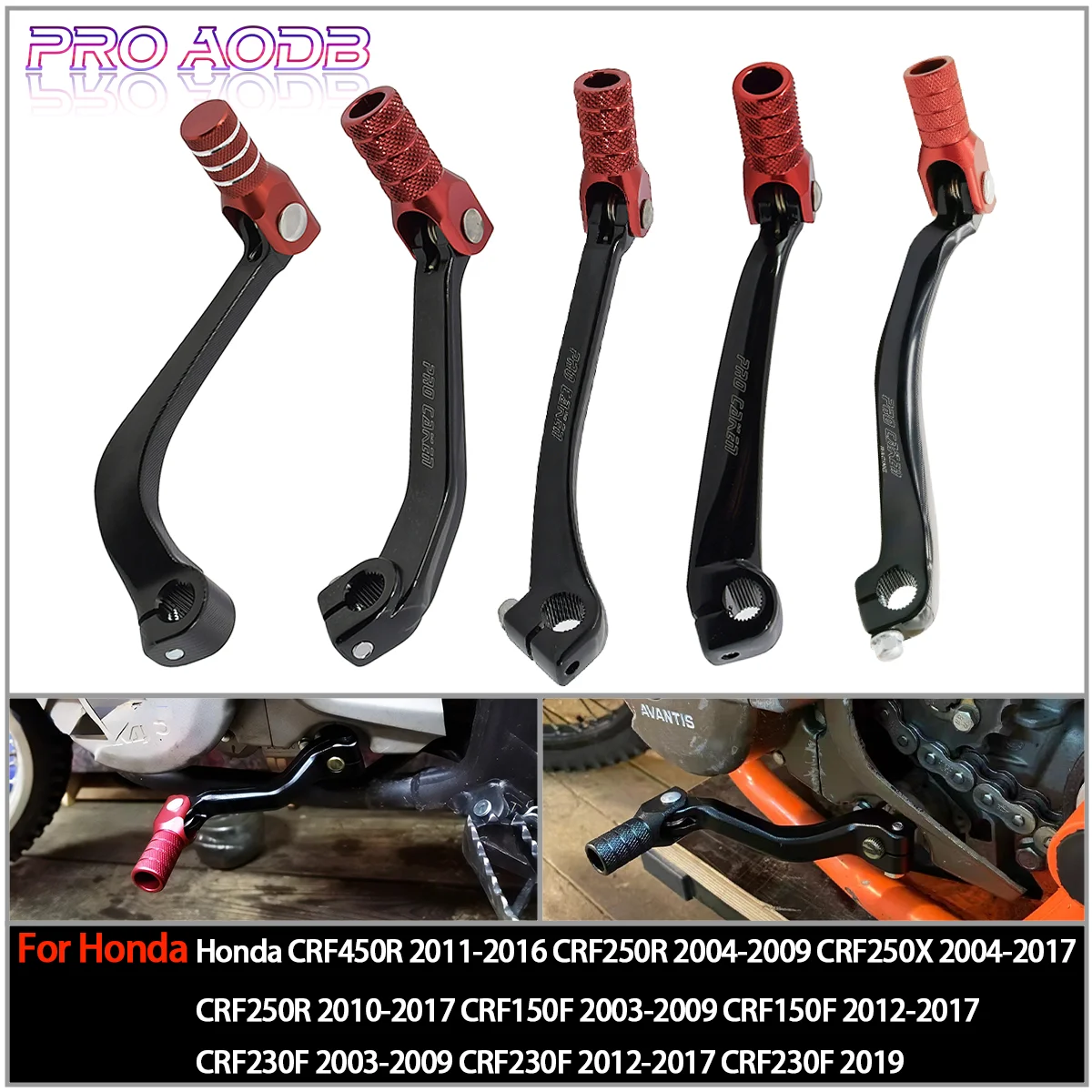 

For Honda CRF250R CRF250X CRF 250R 250R 250 R X CRF250X Motorcycle CNC Aluminum Folding Gear Shift Shifter Lever 2004-2017