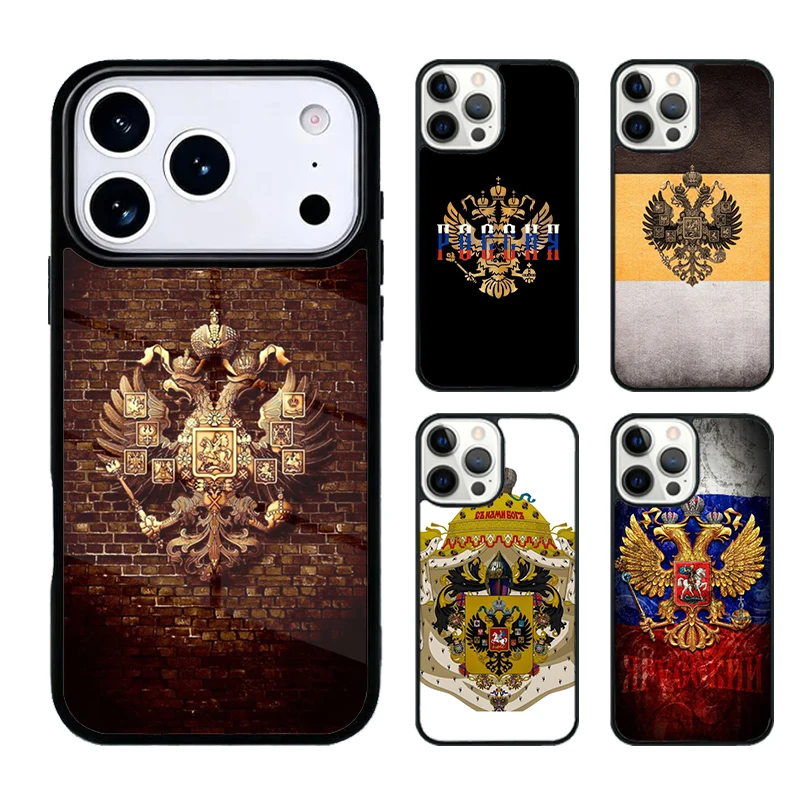 

Russian Empire Coat of Arms Phone Case Compatible with IPhone 17 16e 15 14 13 12 11Pro Max Capa Coque Cover