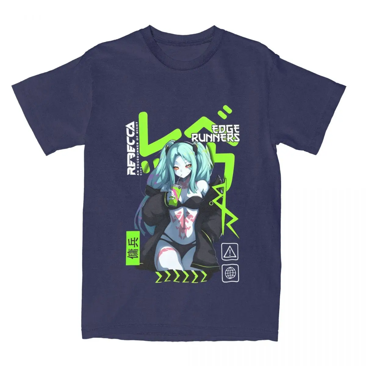 رجل تي شيرت ريبيكا سايبر سيتي حواف العدائين تي شيرت تتجه الصيف تي شيرت Y2K مضحك نمط القطن تنفس #6