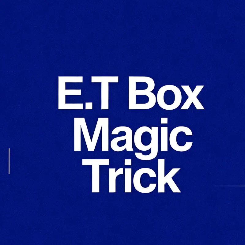 

E.T Box Magic Tricks Card and Box Blue to Red Color Change Deck Magia Close Up Street Opening Illusions Gimmicks Props