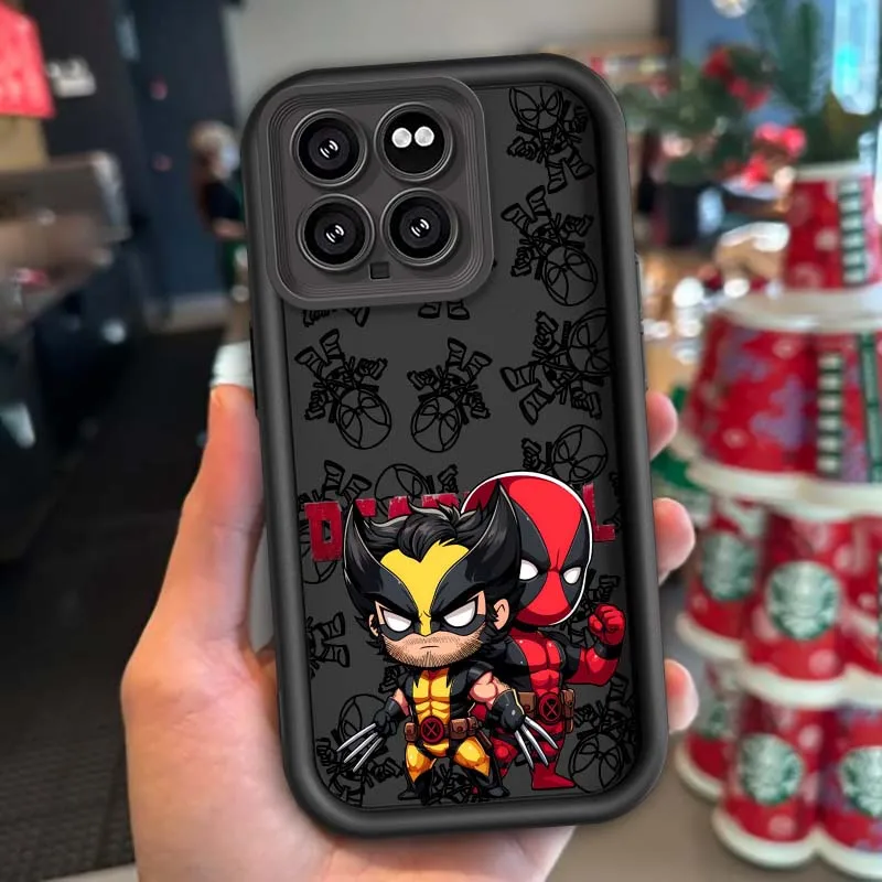 マーベル ウルヴァリン デッドプール クール Xiaomi Mi 15 14 14T Redmi 13 13T 13C 12C 14C 12 12T 11 11i Lite Pro 5G アイ ラダー スマホケース