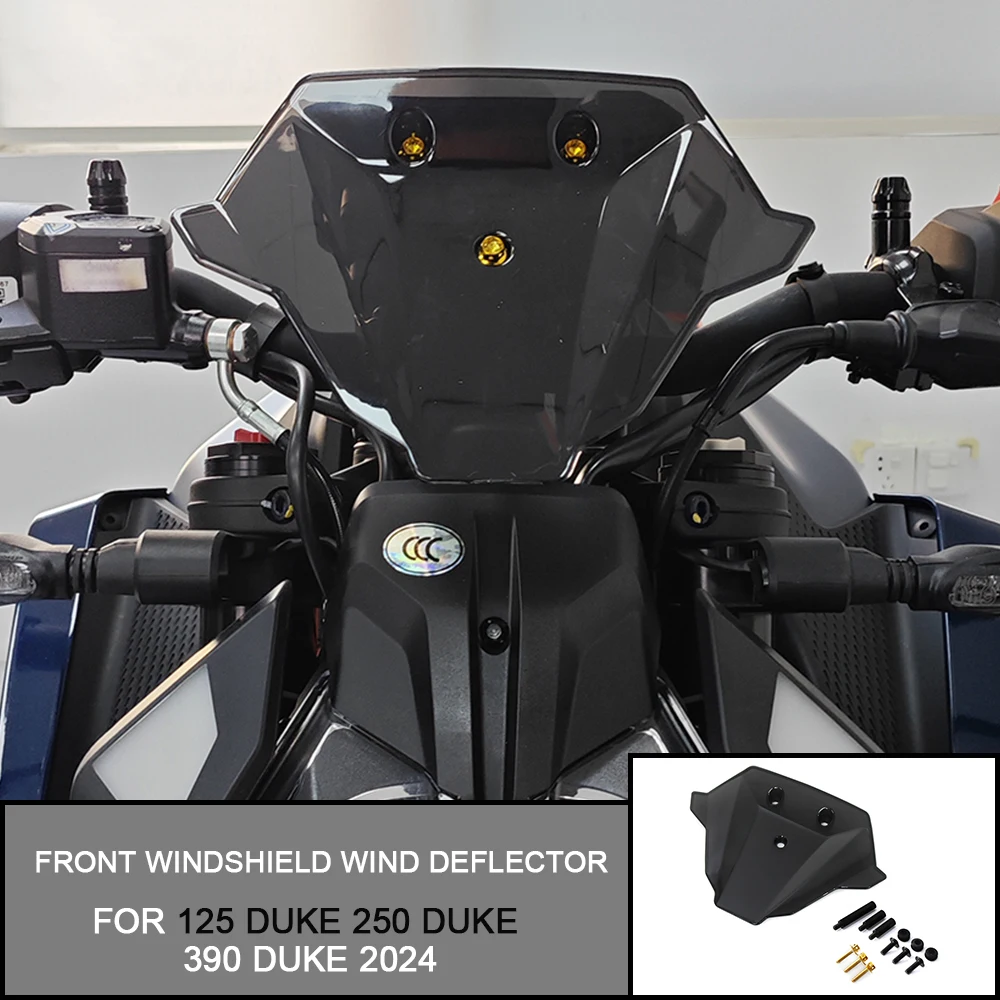 

FOR 125 DUKE 2024 250 DUKE 390 DUKE 2024 Motorcycle Accessories Sport Windshield WindScreen Visor Viser Kit Front Windshield