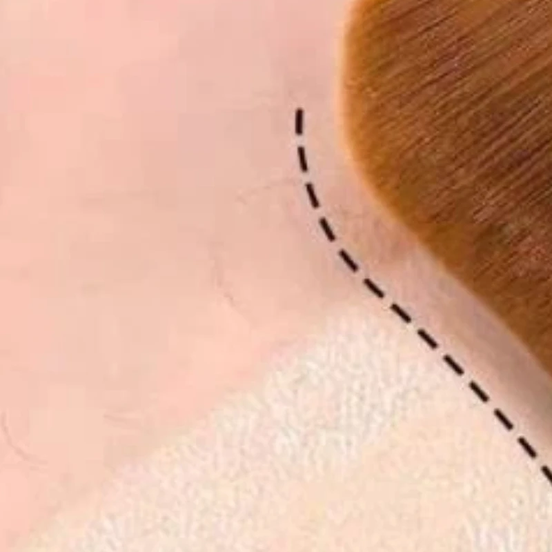 Pędzle do konturowania linii limfatycznych twarzy i ciała, masażer do drenażu limfatycznego, ultracienki pędzel typu szeroki język do suchego masażu twarzy.