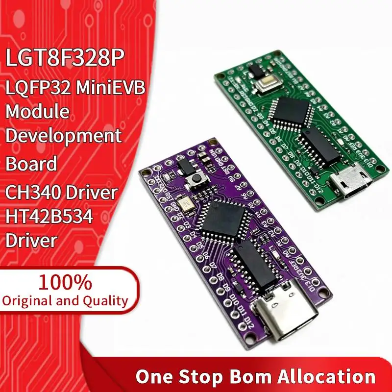 LGT8F328P LQFP32 MiniEVB CH340 HT42B534 USB to Serial UART Bridge Converter 8-bit MCU SOP-16 Replace ATMEGA328 For Programmer