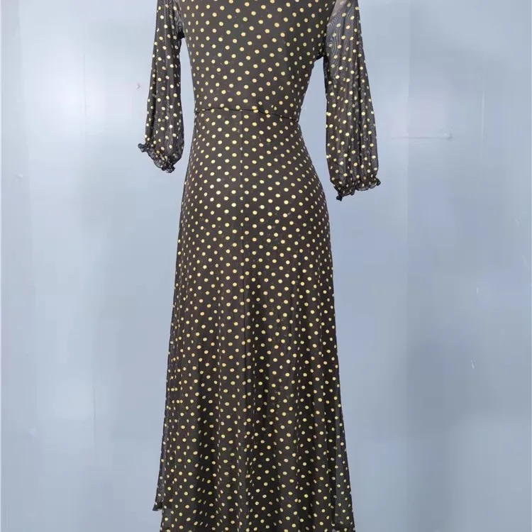 Bla Me الذهب مختوم البولكا نقطة التخسيس ميدي الدكتور Ci تخفيف مكتب أداء التاريخ مناسبة ألف خط تنورة الدكتور